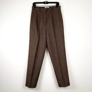 Jonathan Logan high waist vintage plaid wool pants